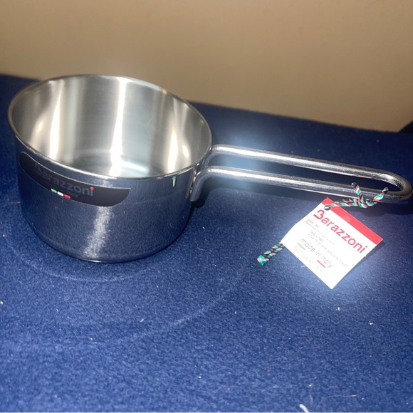 BARAZZONI S.P.A. Steinless Steel Saucepan 10 Cm Diameter MADE IN ITALY NWT - Picture 3 of 16